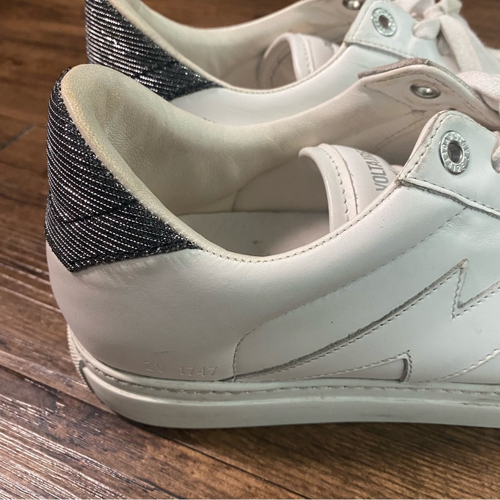 Zadig & Voltaire White and Black Sneakers 40(Eur) - Picture 4 of 9